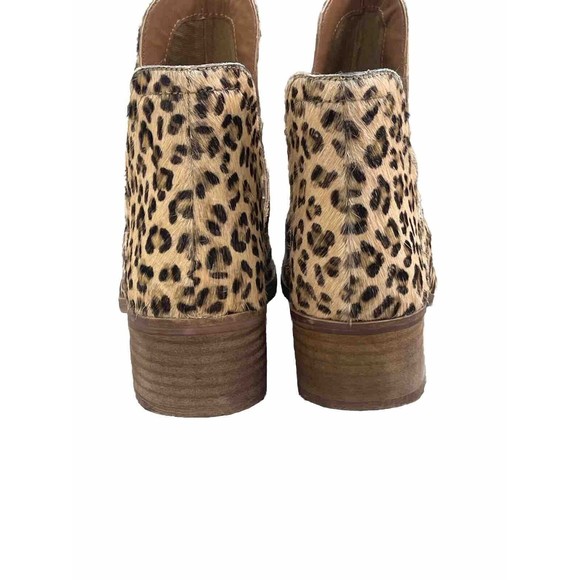 Coconuts By Matisse Pronto Leopard Print Leather Ankle Boots Size 6M - Picture 2 of 10